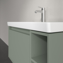 Mobilier suspendat pentru lavoar Villeroy & Boch Skyla 77,2 cm, Soft Close, soft green